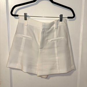 Zara white shorts high wasted